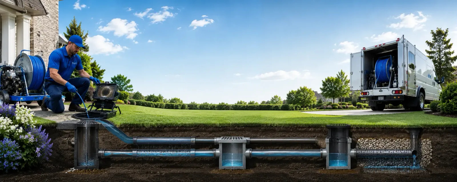 Outdoor drain cleaning information for Fayette, UT